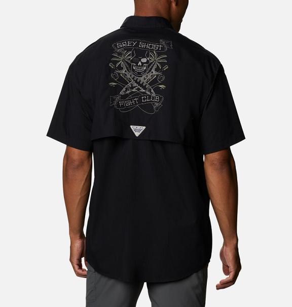 Columbia Bonehead Shirts Black Grey For Men's NZ8263 New Zealand